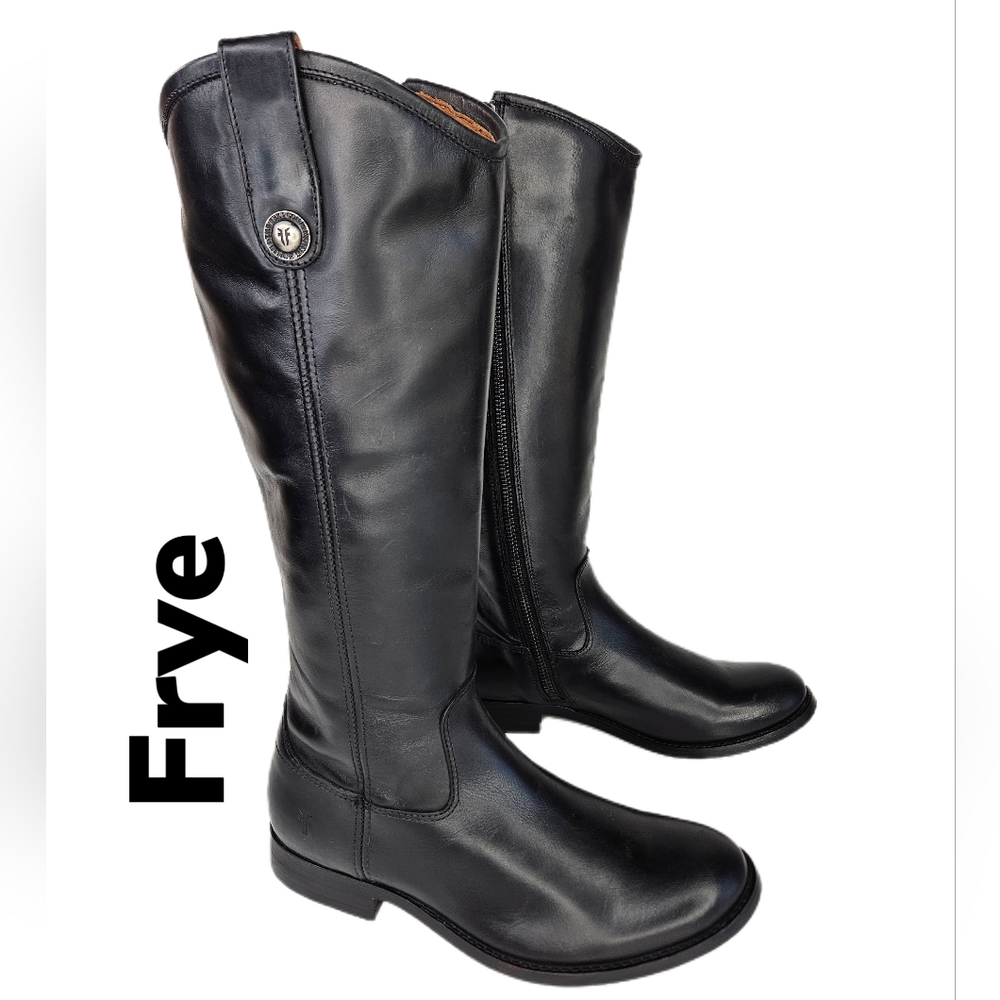 Frye Black Heeled Boots
